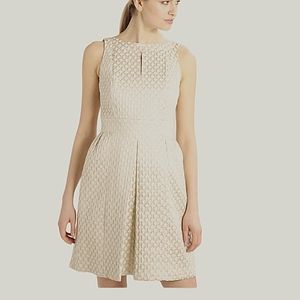 Lauren Ralph Lauren Ivory &  Gold formal dress